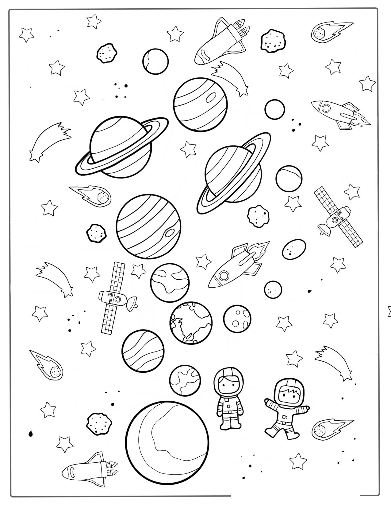 Solar System Coloring Pages